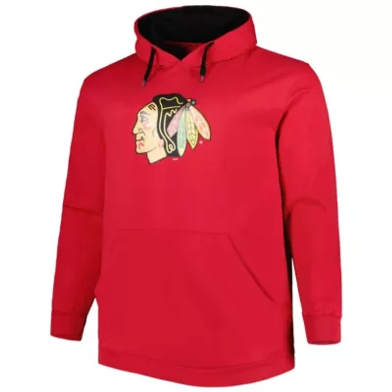 NHL Chicago Blackhawks Big & Tall Fleece Pullover Hoodie