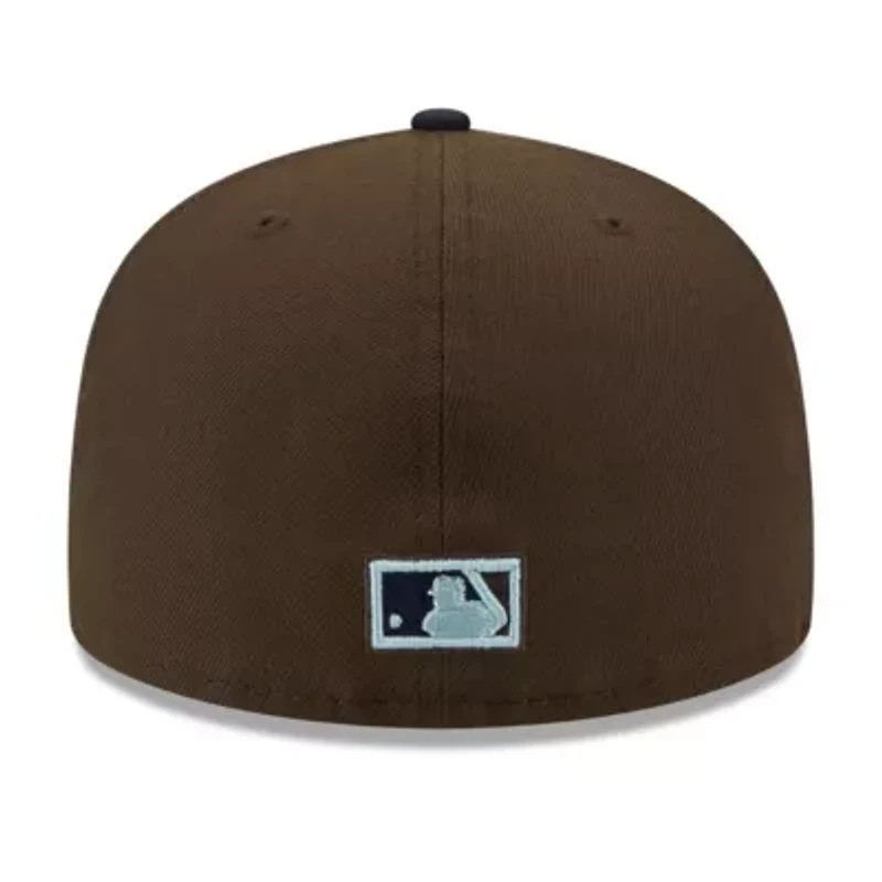 Chicago White Sox MLB Brown/Navy Comiskey Park 75th Anniversary Walnut 9FIFTY Fitted Hat