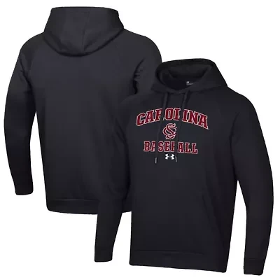 NCAA Under Armour South Carolina Gamecocks Baseball All Day Arch Fleece Pullover Hoodie