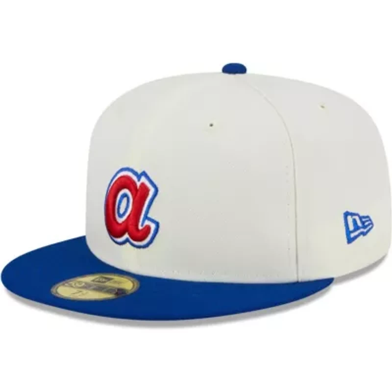 MLB Stone/Royal Atlanta Braves Retro 59FIFTY Fitted Hat