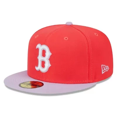 Boston Red Sox MLB Red/Lavender Spring Color Two-Tone 59FIFTY Fitted Hat