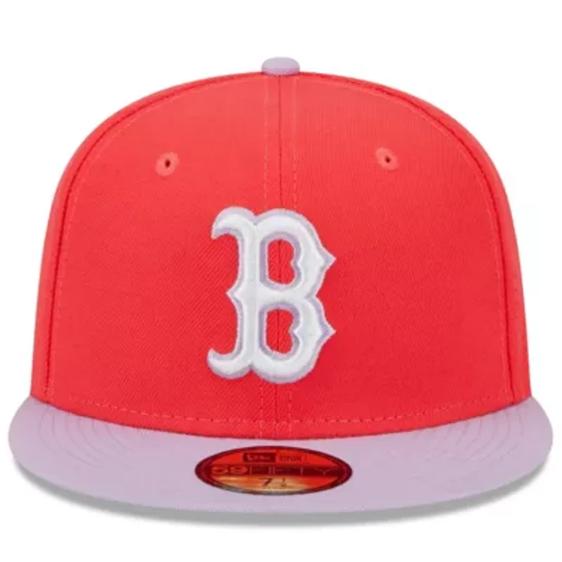 Boston Red Sox MLB Red/Lavender Spring Color Two-Tone 59FIFTY Fitted Hat