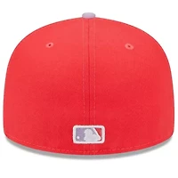 Boston Red Sox MLB Red/Lavender Spring Color Two-Tone 59FIFTY Fitted Hat