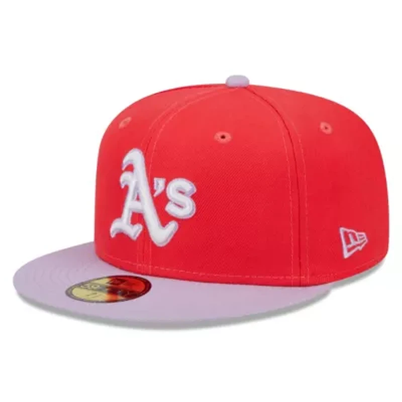 Oakland Athletics MLB Red/Lavender Spring Color Two-Tone 59FIFTY Fitted Hat