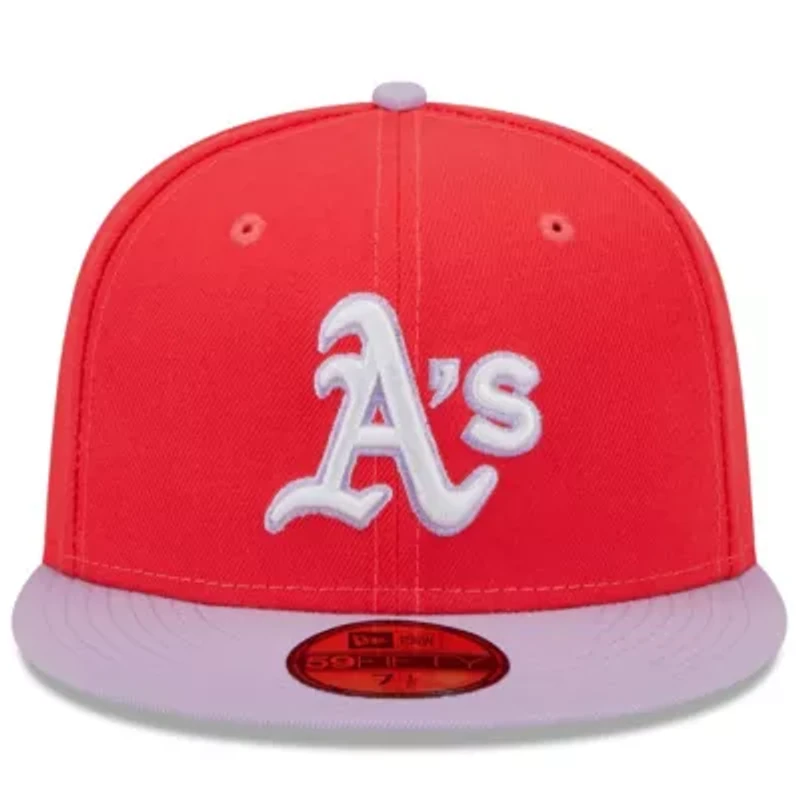 Oakland Athletics MLB Red/Lavender Spring Color Two-Tone 59FIFTY Fitted Hat