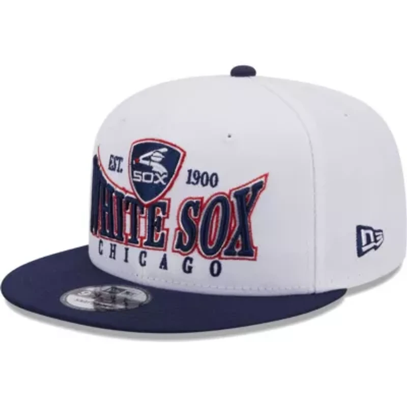 Chicago White Sox MLB White/Navy Chicago Sox Crest 9FIFTY Snapback Hat