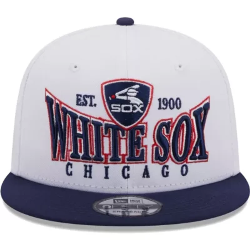 Chicago White Sox MLB White/Navy Chicago Sox Crest 9FIFTY Snapback Hat