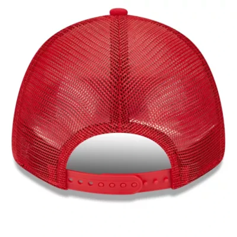 MLB White/Red St. Louis Cardinals Team Stripe Trucker 9FORTY Snapback Hat