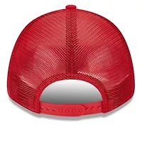MLB White/Red St. Louis Cardinals Team Stripe Trucker 9FORTY Snapback Hat