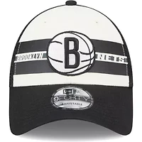 NBA Brooklyn Nets Stripes 9FORTY Trucker Snapback Hat