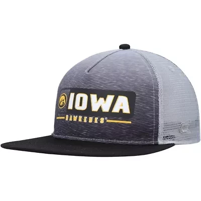 NCAA Black/Gray Iowa Hawkeyes Snapback Hat