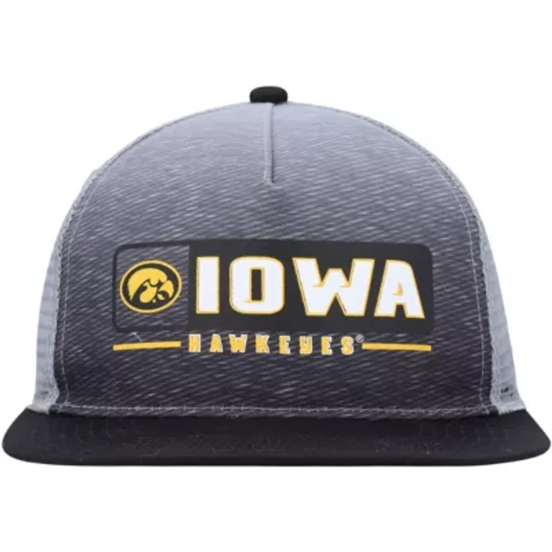 NCAA Black/Gray Iowa Hawkeyes Snapback Hat