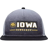 NCAA Black/Gray Iowa Hawkeyes Snapback Hat