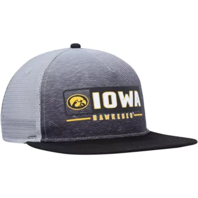 NCAA Black/Gray Iowa Hawkeyes Snapback Hat