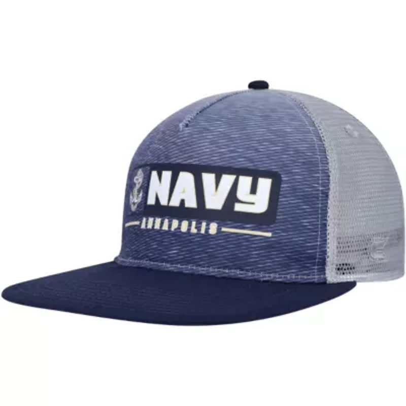 Navy Midshipmen NCAA Navy/Gray Midshipmen Snapback Hat