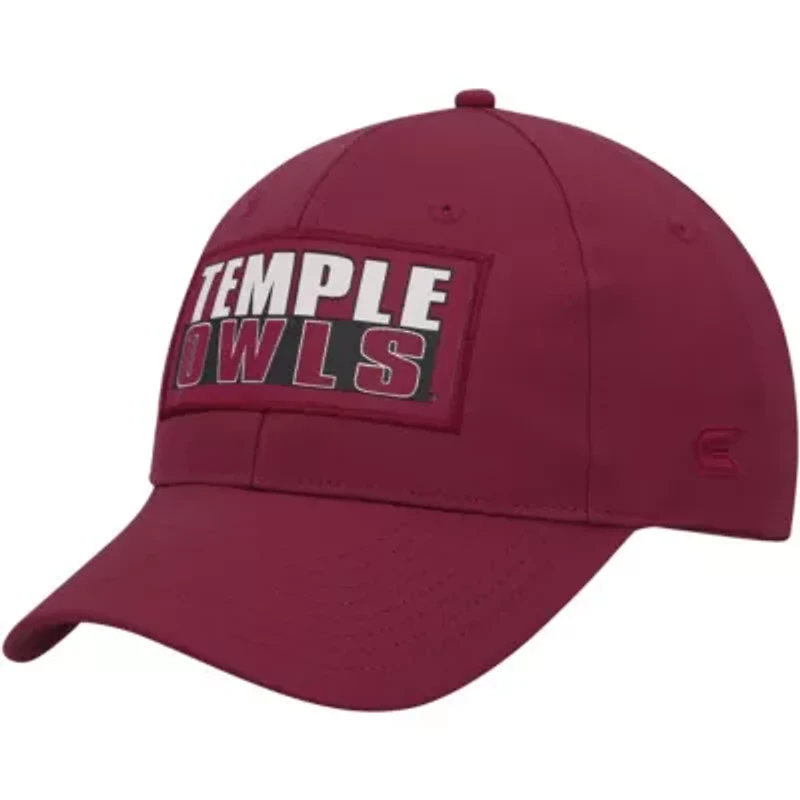 NCAA Cherry Temple Owls Positraction Snapback Hat