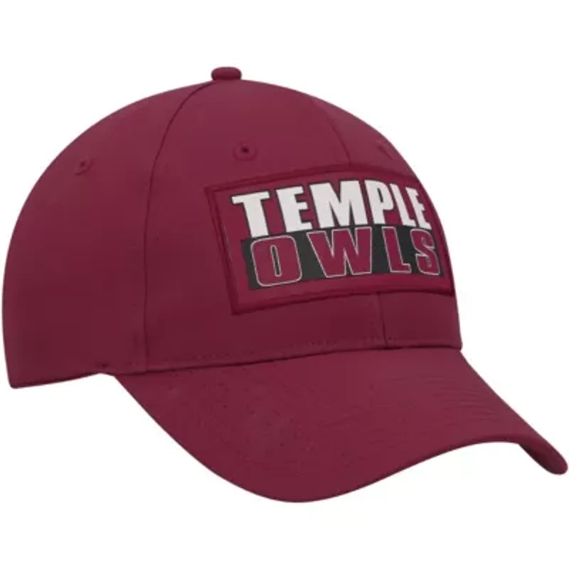 NCAA Cherry Temple Owls Positraction Snapback Hat