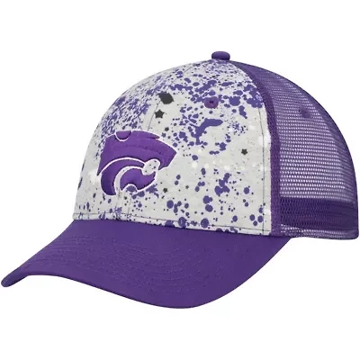 NCAA Gray/Purple Kansas State Wildcats Love Fern Trucker Snapback Hat