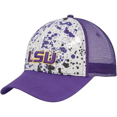 NCAA Gray/Purple LSU Tigers Love Fern Trucker Snapback Hat