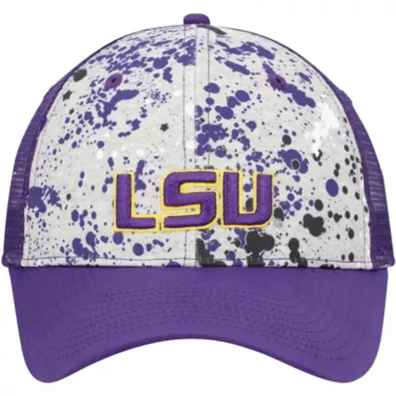 NCAA Gray/Purple LSU Tigers Love Fern Trucker Snapback Hat