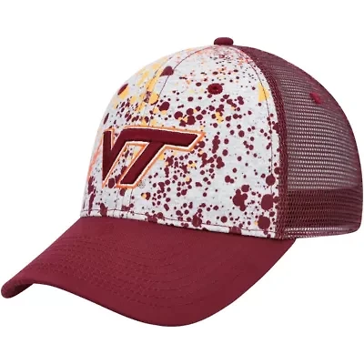 NCAA Gray/Maroon Virginia Tech Hokies Love Fern Trucker Snapback Hat