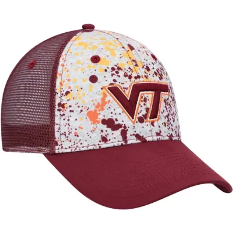 NCAA Gray/Maroon Virginia Tech Hokies Love Fern Trucker Snapback Hat