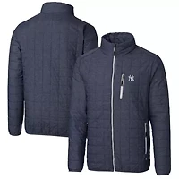 MLB Heathered New York Yankees Big & Tall Rainier Full-Zip Puffer Jacket