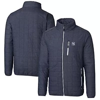 MLB Heathered New York Yankees Big & Tall Rainier Full-Zip Puffer Jacket
