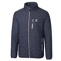 MLB Heathered New York Yankees Big & Tall Rainier Full-Zip Puffer Jacket