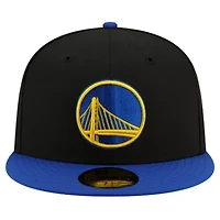 NBA Black/Royal Golden State Warriors 2-Tone 59FIFTY Fitted Hat