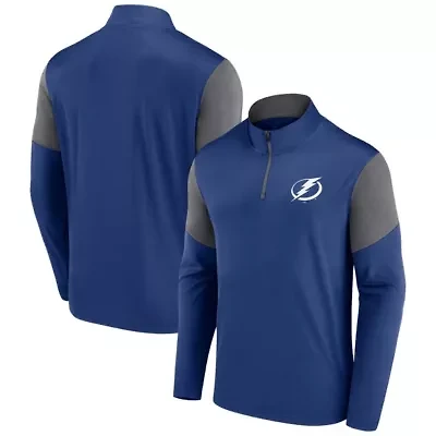 NHL Fanatics Tampa Bay Lightning Logo Quarter-Zip Top