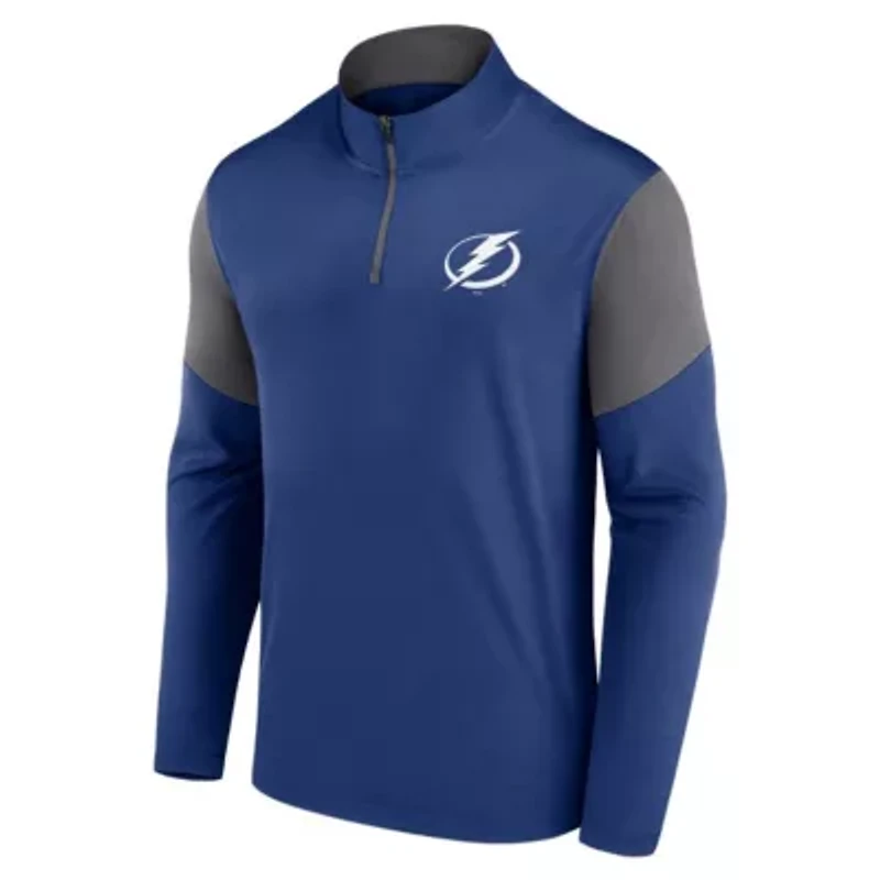 NHL Fanatics Tampa Bay Lightning Logo Quarter-Zip Top