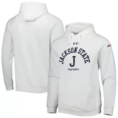 NCAA Under Armour Jackson State Tigers Coaches Prime Fleece Raglan Pullover Hoodie