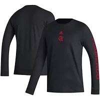 Campeonato Brasileiro Serie A CR Flamengo Team Crest Long Sleeve T-Shirt