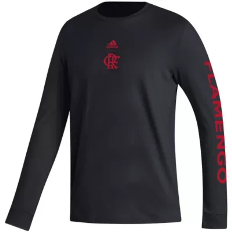 Campeonato Brasileiro Serie A CR Flamengo Team Crest Long Sleeve T-Shirt