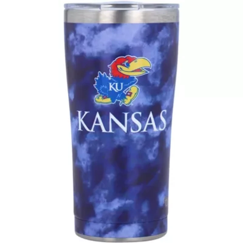 NCAA Kansas Jayhawks 20oz. Tie-Dye Stainless Tumbler