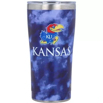 NCAA Kansas Jayhawks 20oz. Tie-Dye Stainless Tumbler