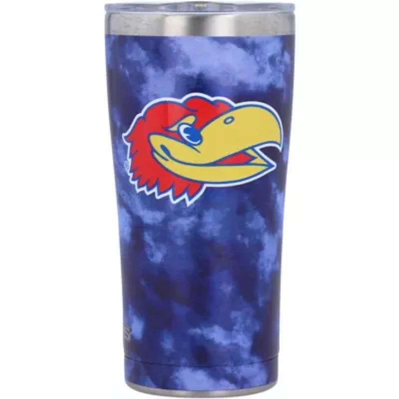 NCAA Kansas Jayhawks 20oz. Tie-Dye Stainless Tumbler