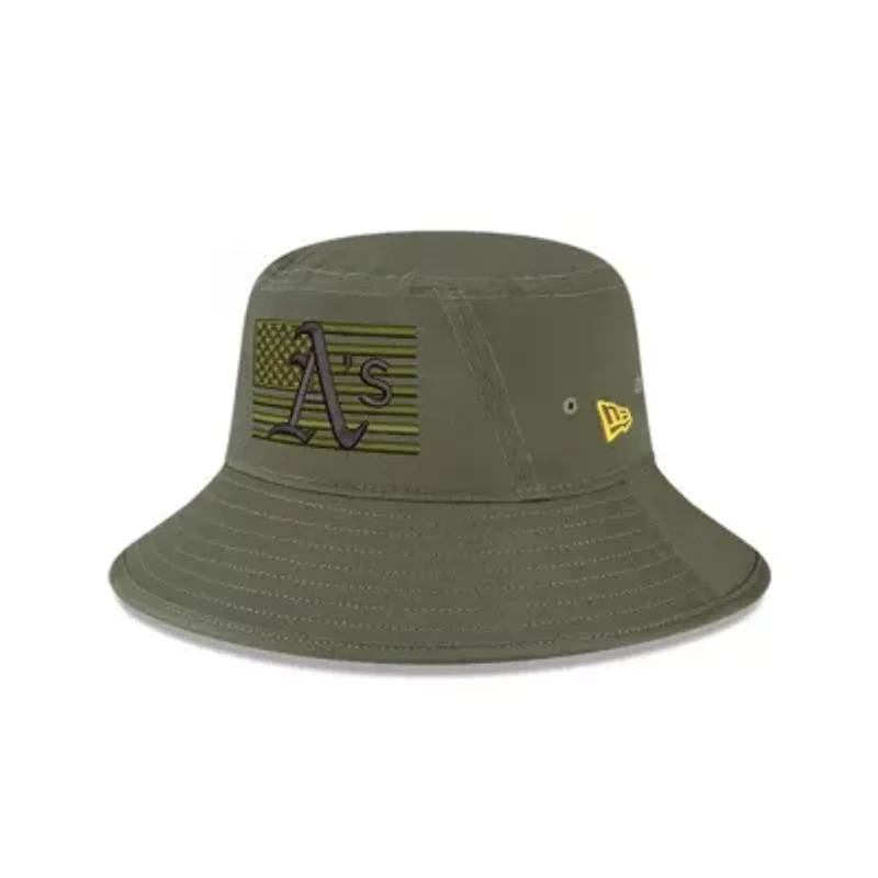 Oakland Athletics MLB 2023 Armed Forces Day Bucket Hat