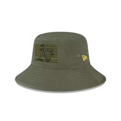 Oakland Athletics MLB 2023 Armed Forces Day Bucket Hat