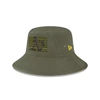 Oakland Athletics MLB 2023 Armed Forces Day Bucket Hat