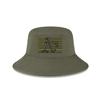 Oakland Athletics MLB 2023 Armed Forces Day Bucket Hat