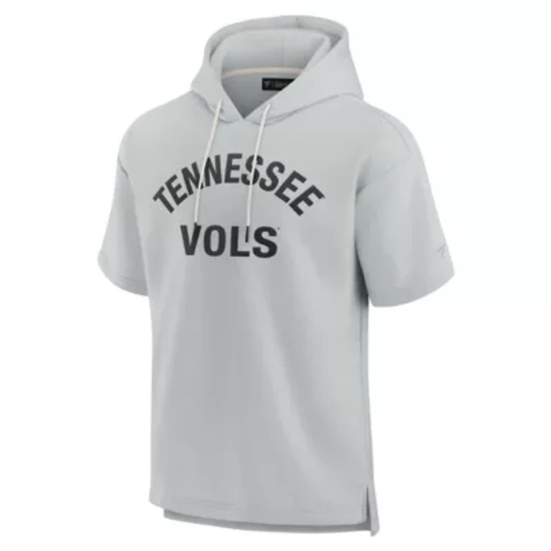NCAA Unisex Fanatics Tennessee Volunteers Elements Super Soft Fleece Short Sleeve Pullover Hoodie