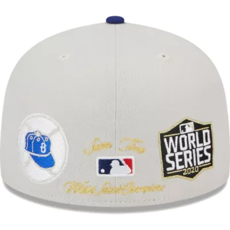 MLB Gray/Royal Los Angeles Dodgers World Class Back Patch 59FIFTY Fitted Hat