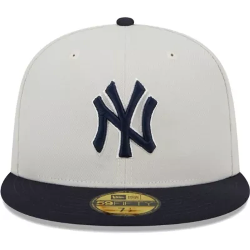 MLB Gray/Navy New York Yankees World Class Back Patch 59FIFTY Fitted Hat