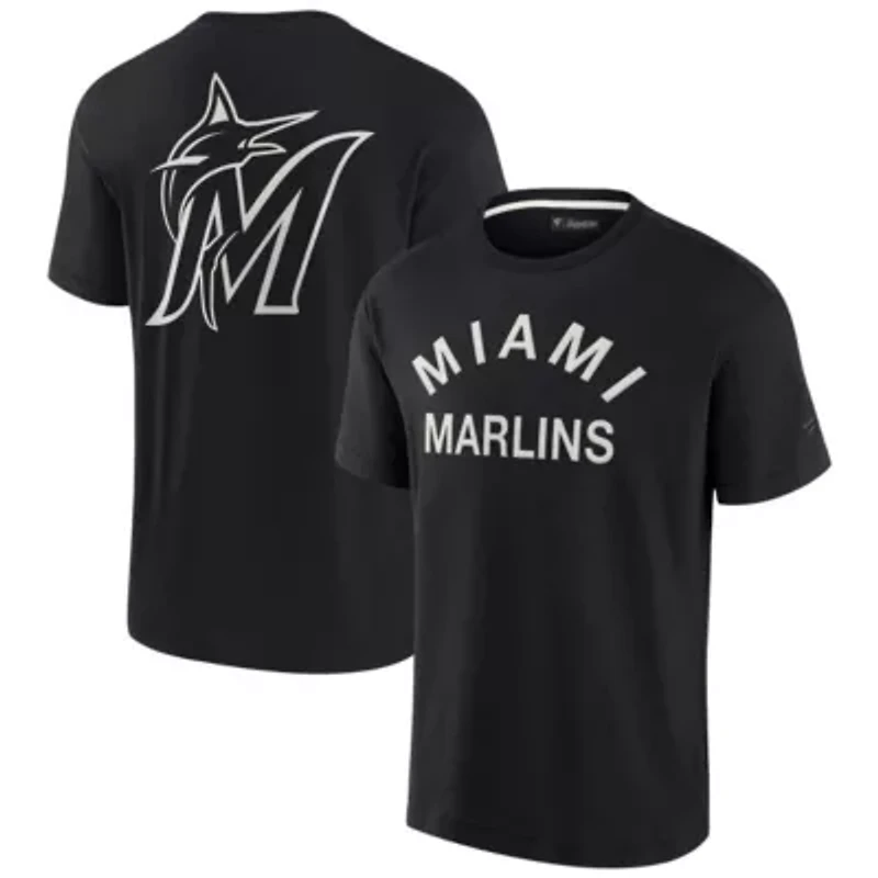 MLB Unisex Fanatics Miami Marlins Elements Super Soft Short Sleeve T-Shirt