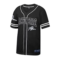 NCAA Jackson State Tigers Free Spirited Mesh Button-Up Baseball Jersey