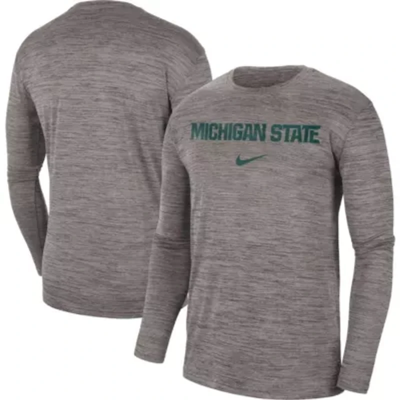 NCAA Nike Michigan State Spartans Team Velocity Performance Long Sleeve T-Shirt