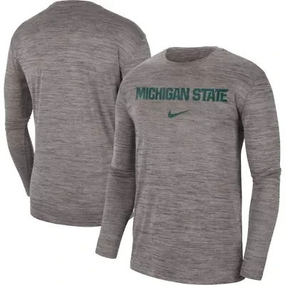 NCAA Nike Michigan State Spartans Team Velocity Performance Long Sleeve T-Shirt
