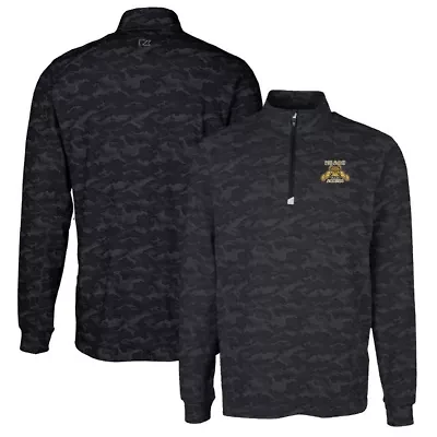 NC A&T Aggies NCAA North Carolina Traverse Print Stretch Quarter-Zip Pullover Top